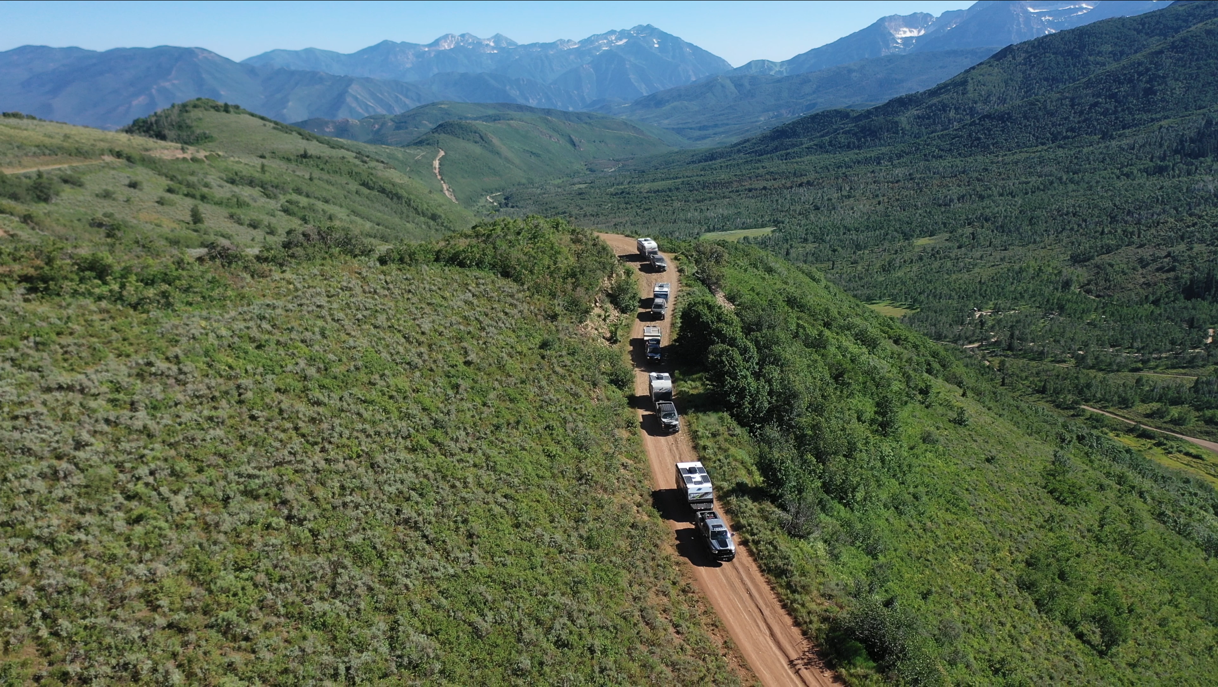 Mdc driving through af canyon